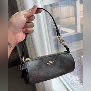 Coach nolita barrel bag in signature canva- pristine condition